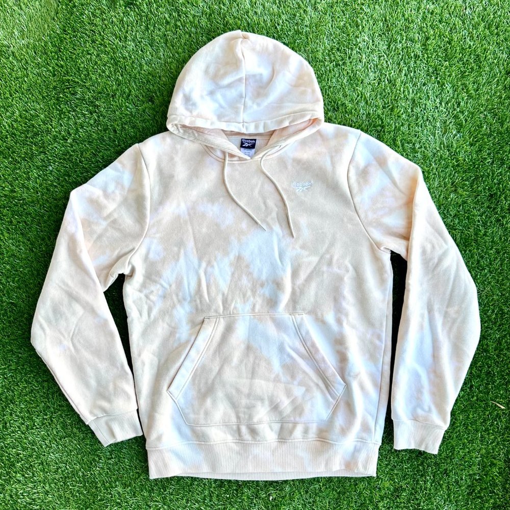 Reebok Identity Fleece Pullover Hoodie Cream, White, Bleached Size XL